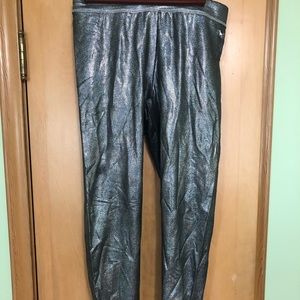 PINK holographic leggings